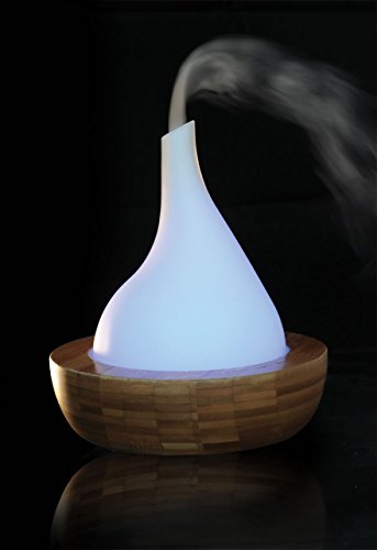 Feng Shui BAMBUS Wasserspiel mit multicolor Beleuchtung und Ultraschall Nebler / Luftbefeuchter 302