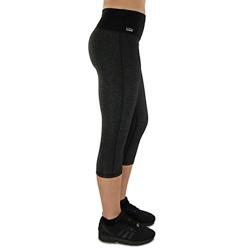 Sport-Leggings Damen 3 4 mit Hüfttasche für Handy Laufhose capri dreiviertel 3/4 Fitness Sport tights schwarz muster yoga hose sporthose jogging farbig dreiviertel 3/4 lang von Formbelt - 2