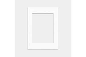 PROCUT GLOBAL LTD Procut Global A3 White Picture Mounts to Fit A4 Size Photo Mount with Aperture for A4 White Mount Board Card Picture Frame Mats For Display Artwork or Paintings