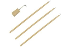 YANTAISIYU 3 sztuk ventilating needle z Drewnianą Rączką for lace wig hak igła do przedłużania włosów do Peruki Koronkowej Robienie Fałszywej Brody Naprawa Tkania