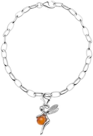 In Collections Pixie C910210003200 Silver Amber Charm