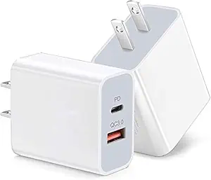 Muvit 20W USB-C Power Adapter (for iPhone, iPad & AirPods) Best Quality & Hard Plastic Fastest Charging Ever.