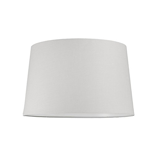 QAZQA Klassisch / Antik / Landhaus / Vintage / Rustikal / Modern / Polyester Lampenschirm 40cm rund SU E27 weiß , Rund konisch Schirm Pendelleuchte