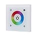 Produktbild TOOGOO(R) Touch Wandeinbau LED RGB Controller Steuerung Panel Einbaucontroller mit Rainbow Color Ring DC12V-24V 12A/3 Channels Weiss