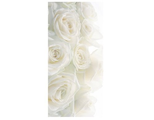 Fototapete Tür Papier No.20 ‚WEDDING ROSES‘ 100x210cm Foto Tapeten Blumen Rosen , Größe:210cm x 100cm - 2