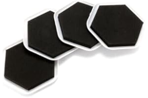 RANASONS 4x LARGE 82mm FURNITURE SLIDERS Gliders Movers Pads Protectors Carpet Hard Floor Works on tile,wooden and laminate floors