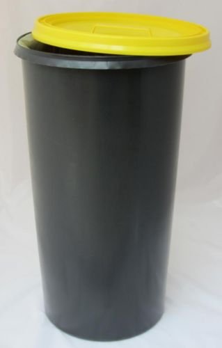 Gelber Sack – Tonne anthrazit mit gelbem Deckel – Müllsackständer – Müllständer – Mülleimer – Wertstoffständer – 60 l - 2