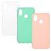 Produktbild Hülle für Xiaomi Mi 8, 3X Candy Farbe Handyhülle Case, Silikon Schale Schutzhülle Handytasche Crystal Clear Durchsichtig Cover in Mintgrün + Weiß + Rosa