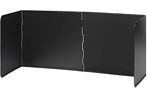 TIGERKINWIT Plaque Anti Projection Cuisine 4 Côtés Pliable Outil de Cuisson Anti-éclaboussures Protection Projection Cuisson Contre Les Éclaboussures D'huile pour Carter D'huile Poêle à Frire Black(30*76*40cm)