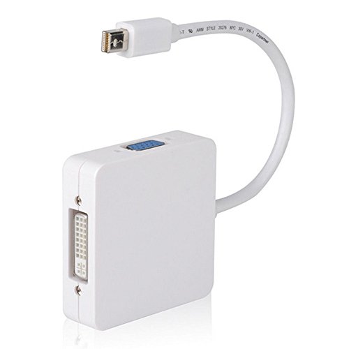 doublethree 3 in 1 1080P Display Port DP zu HDMI VGA DVI Adapter Konverter Kabel für MacBook und Tablet - 4