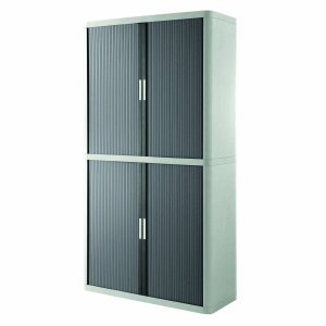 Preisvergleich Produktbild Paperflow Rollladenschrank BxTxH 110x41,5x204cm 4 Böden grau / anthrazit