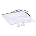 Tonsee Beard Apron Gather Cloth Bib Facial Hair Trimmings Catcher Cape Bathroom (White)