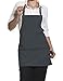 Produktbild Karlowsky Pflegeleichte Kurze Latzschürze Athen für Bistro + Gastronomie + Bar + Kellner + Service LS8, Farbe:Light Grey (ca. Pantone 428C);Größe:75 x 60 cm