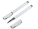 Produktbild 2x iPrime® Touch Pen Stylus + Kugelschreiber Stift Eingabestift Weiß für iPad, iPhone, iPod, Galaxy Tab, Galaxy S2 S3 S4 S5, Galaxy Note, HTC, Acer und viele andere Touchscreen-Geräte