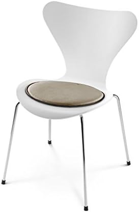 Hill Man Living Jacobsen Series 7 Leather Classic Design Jacobsen Seat Cover Series 7 Seat Cushion Soft Padded and Non-Slip Coating, 32.5 cm x 38.5 cm x 1 cm - beige / SHADED BEIGE