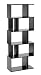 Produktbild ts-ideen Design Regal Hochregal Standregal Bücherregal CD-Regal Aufbewahrung Holz schwarz 160,5 x 60 cm