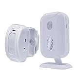  Detector de Movimiento PIR inalámbrico, Alarma de Seguridad, Tienda de Tiendas, Oficina, casa, Puerta Delantera, Timbre de Bienvenida, Alerta de buzón, Alarma de Entrada de Garaje, con luz Nocturna