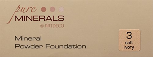 Artdeco Make-Up femme/woman, Mineral Powder Foundation Nummer 3 Soft ivory (15g), 1er Pack (1 x 15 g) - 5