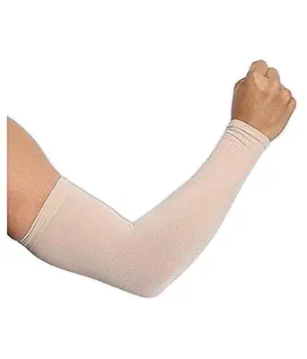 Veteran Arm Sleeves for Men & Women for driving Riding Sports Running Cycling Fishing Golf Volleyball Baseketball Baseball & Football (1 Pair,Beige)