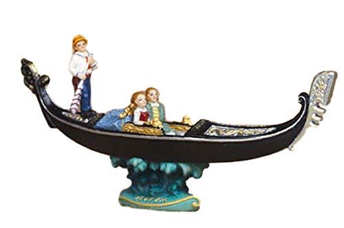 Arte y Historia by Paben Gondola de Venecia en Resina Souvenir Venezia Italia Largo cm. 17 bomboneras de Boda.