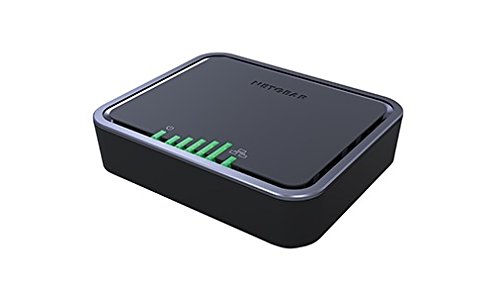 Netgear LB1110-100EUS 4G LTE Modem (150 / 50 Mbit/s, LTE Cat 4, UMTS DC-HSPA+, Quad band GSM, 3FF micro SIM card slot, Gigabit LAN Port, 2x TS9-Anschlüsse & 3G/2G-Fallback) - 4