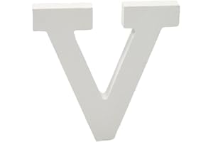 HOME SOLAZZIA Lettere e numeri in legno decorativo 15 cm (V)