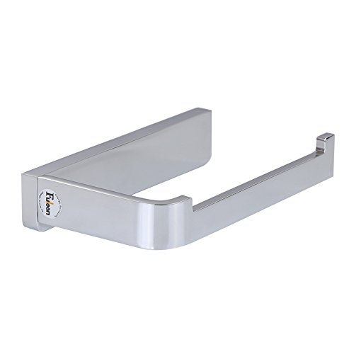 Fuloon Toilettenpapierhalter Badezimmer Papierhalter Chrom-Finish Wandmontierte Toilet Paper Holder Toilettenpapierrollenhalter - 4