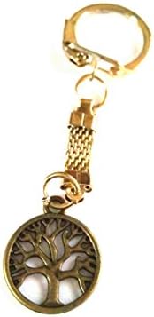 keyring bronze tree of life new keychain key ring by wonkydragon