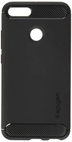 spigen® [Rugged Armor Funda Xiaomi Mi A1/5X con Absorción de Choque Flexible y Duradera con diseño de Fibra de Carbono para Xiaomi Mi A1/5X (2017) - Negro
