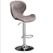 Produktbild ACZZ Retro-Barhocker aus Industriemetall, drehbarer Barstuhl mit Rückenlehne, moderne Küchenarbeitsplatte mit Pedal und Fuß, ergonomische Lordosenstütze,Khaki