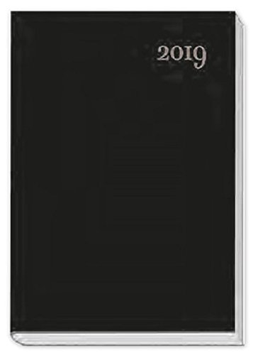 Preisvergleich Produktbild Buchkalender A5 2019 schwarz Terminer