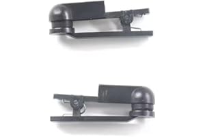 Careforyou Ear Clip Electrodes with Double-Sided Rubber Head, Comfortable Design, Black, 2-Pack