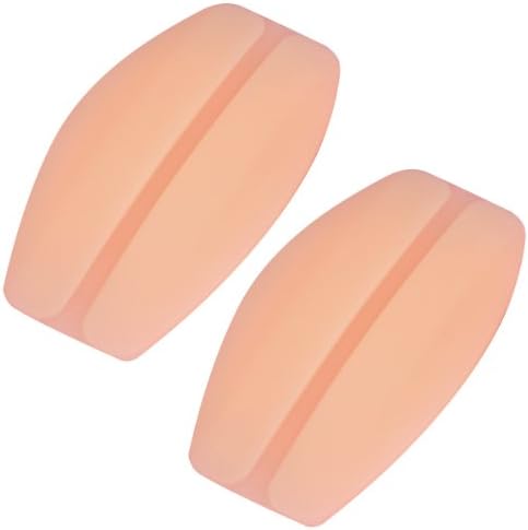 chinkyboo 2 x Silicone Clear Bra Strap Cushions Holder Non-Slip Shoulder Pads Comfort (nude)