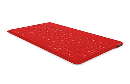 Logitech Keys-To-Go Ultra-portable Tastatur für iPad, iPhone, Apple TV und vieles mehr(QWERTZ, deutsches Tastaturlayout), rot - 3