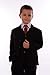 5-Piece Baby Boys Black Suit