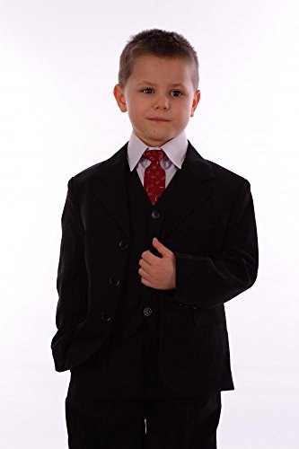 5-Piece Baby Boys Black Suit
