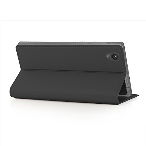 Sony Xperia L1 Hülle, IVSO Hohe Qualität Advanced Shock Absorption Technology Case Folio Tasche Cover für Sony Xperia L1 Smartphone (Schwarz) - 3