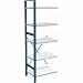 Produktbild Kerkmann Magazin-Regal Status Regalfeld BxHxT 220x75x50cm 5 Böden lichtgrau/blau