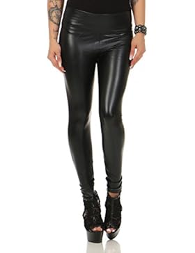 Damen Kunstleder Skinny Leggings Nr 574