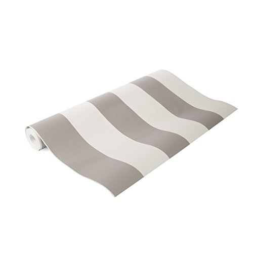 Graham & Brown – Vliestapete Streifen – Grau/Weiß – 1005×53 cm - 2