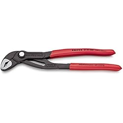 KNIPEX 87 01 250 Cobra® Pince multiprise de pointe grise atramentisée gainées en plastique antidérapant 250 mm