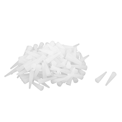 sourcingmap® 135Stk Pulver Beschichtung Ende Kappe konische Stopfen schließen 6,3x2,3x23mm