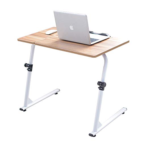 Mesa Auxiliar para Cama Sofá Escritorio Ajustable con Ruedas para