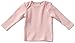 LANA natural wear Unisex Baby Crew Neck Long Sleeve Sweatshirt, Pink (Puder/Natur ), 0-3 Months (Manufacturer size: 62)