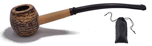Tabak Pietsch Original Corncob Pipa de Tabaco - Reproductores, con Funda, Popeye