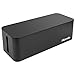 Produktbild Homfa Kabelbox maxi 40,5x15,6x13,3 mit Gummifüßen Kabelmanagement Box kabel verstecken Kabelorganisation Kabelaufbewahrung TV Ladestation Steckdosenleiste Kabel Organizer Schreibtisch schwarz