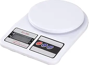 Hookcart Electronic Kitchen Digital Weighing Scale LCD Display (White, 10 Kg) Electronic Kitchen Digital Weighing Scale LCD Display (White, 10 Kg)