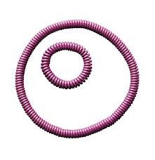 Chewable Necklace and Bracelet Set Purple