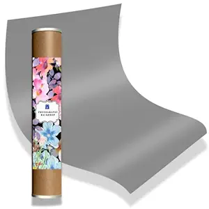 Royalkart 4.5ft x 2.2ft PVC Backdrops for Photography Waterproof | Flatlay Photography Backdrops for Product Photoshoots (Grey)