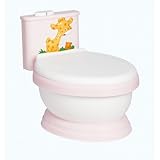 Higiene y cuidado happy way Happy Way - Orinal musical con tapa y cisterna jirafa rosa